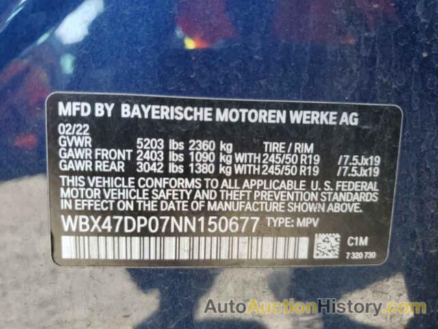 BMW X3 SDRIVE30I, WBX47DP07NN150677