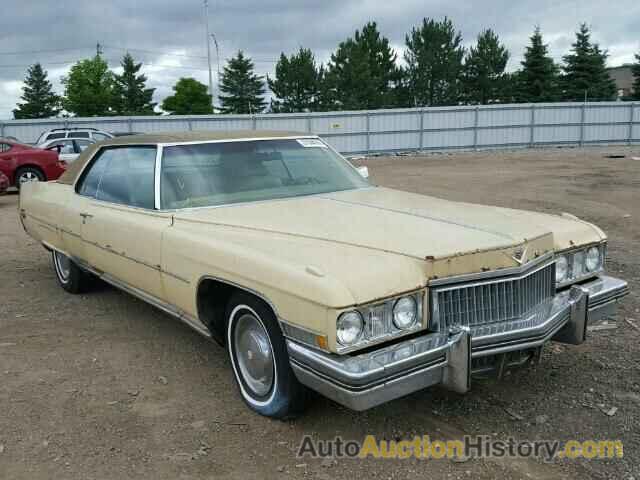 1973 CADILLAC DEVILLE, 6D47R3Q144747