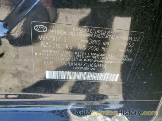 HYUNDAI ELANTRA SE, 5NPDH4AEXGH668414