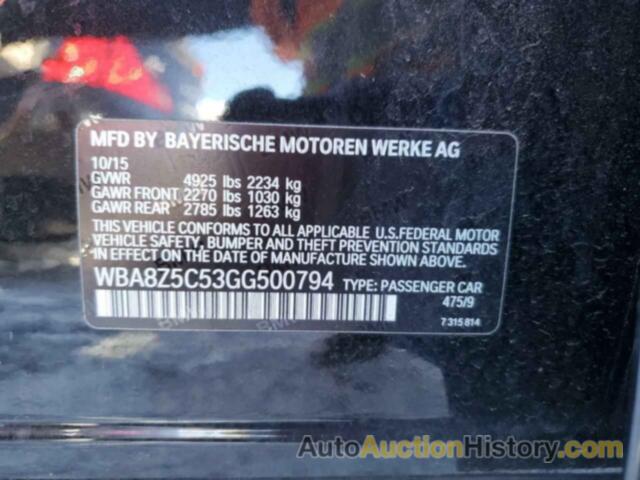 BMW 3 SERIES XIGT SULEV, WBA8Z5C53GG500794
