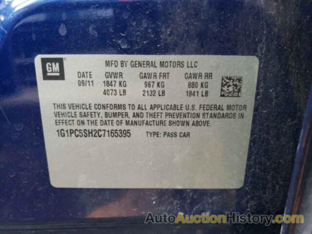 CHEVROLET CRUZE LS, 1G1PC5SH2C7165395