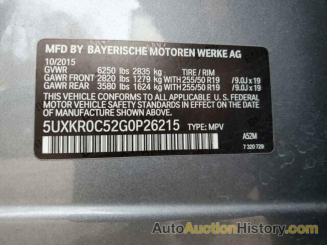BMW X5 XDRIVE35I, 5UXKR0C52G0P26215