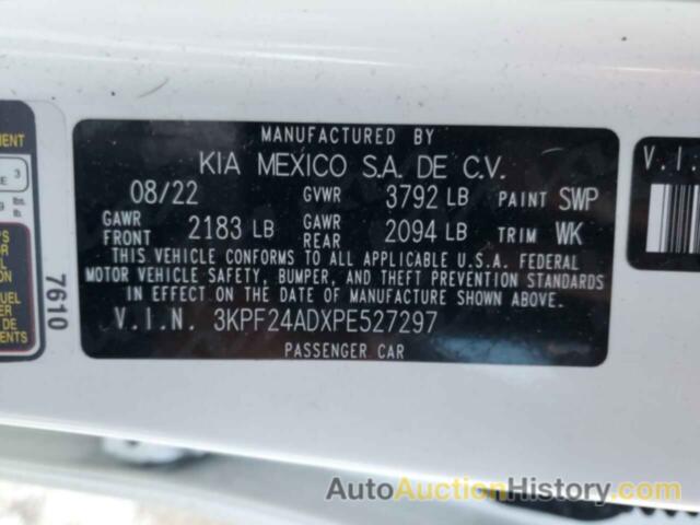 KIA FORTE LX, 3KPF24ADXPE527297