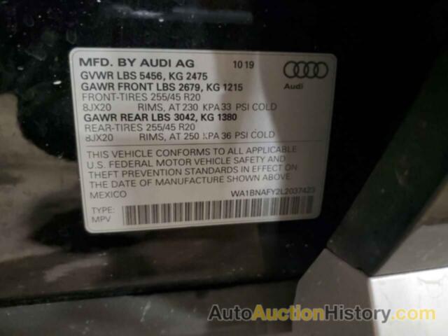 AUDI Q5 PREMIUM PLUS, WA1BNAFY2L2037423