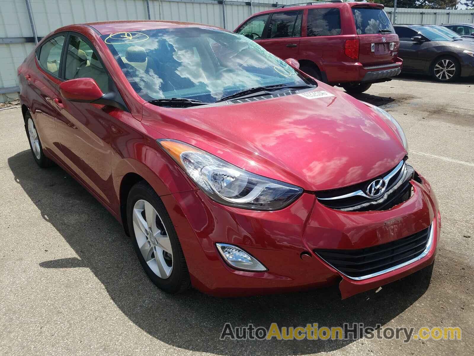 2013 HYUNDAI ELANTRA GLS, 5NPDH4AE5DH256705