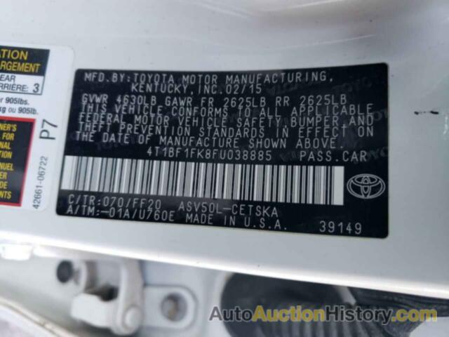 TOYOTA CAMRY LE, 4T1BF1FK8FU038885