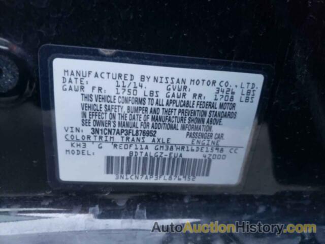 NISSAN VERSA S, 3N1CN7AP3FL876952