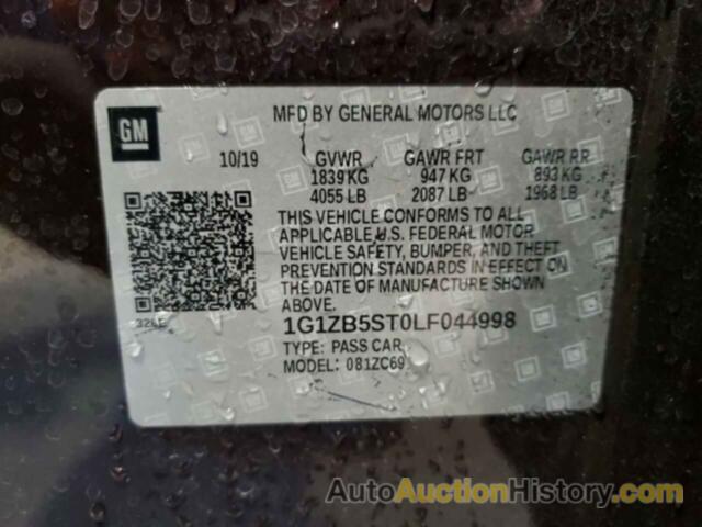 CHEVROLET MALIBU LS, 1G1ZB5ST0LF044998