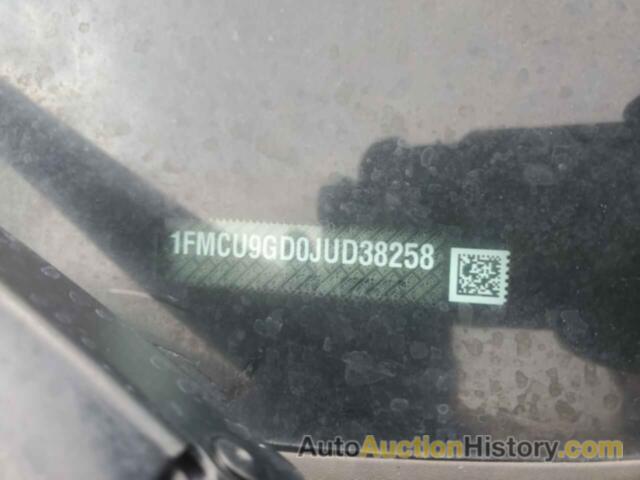 FORD ESCAPE SE, 1FMCU9GD0JUD38258