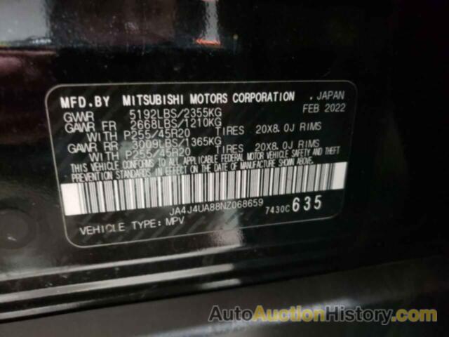 MITSUBISHI OUTLANDER SE, JA4J4UA88NZ068659