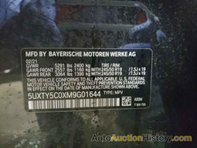 BMW X3 XDRIVE30I, 5UXTY5C0XM9G01644