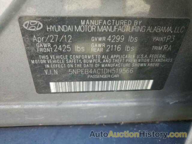 HYUNDAI SONATA GLS, 5NPEB4AC1DH519566