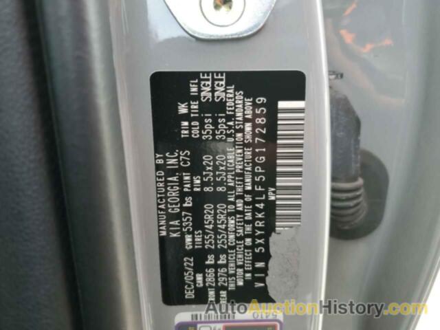 KIA SORENTO SX, 5XYRK4LF5PG172859