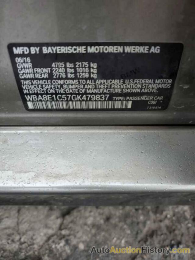 BMW 3 SERIES, WBA8E1C57GK479837