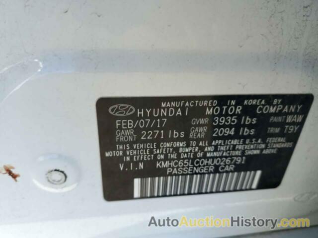 HYUNDAI IONIQ BLUE, KMHC65LC0HU026791