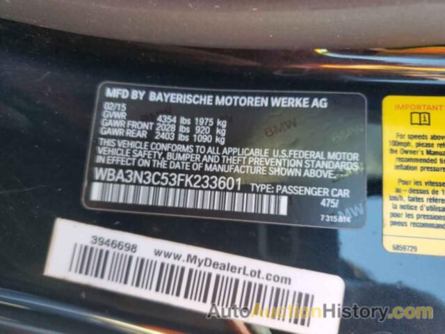 BMW 4 SERIES I, WBA3N3C53FK233601