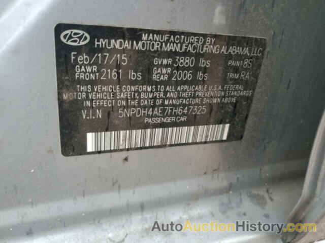 HYUNDAI ELANTRA SE, 5NPDH4AE7FH647325