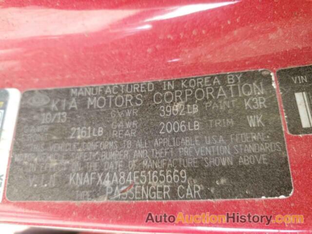 KIA FORTE EX, KNAFX4A84E5165669