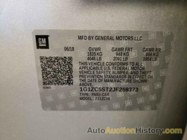 CHEVROLET MALIBU LS, 1G1ZC5ST2JF259373