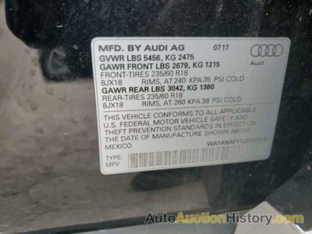 AUDI Q5 PREMIUM, WA1ANAFY1J2032416