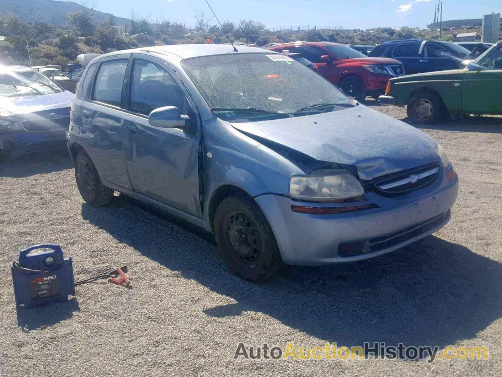 2006 CHEVROLET AVEO BASE BASE, KL1TD66616B543491