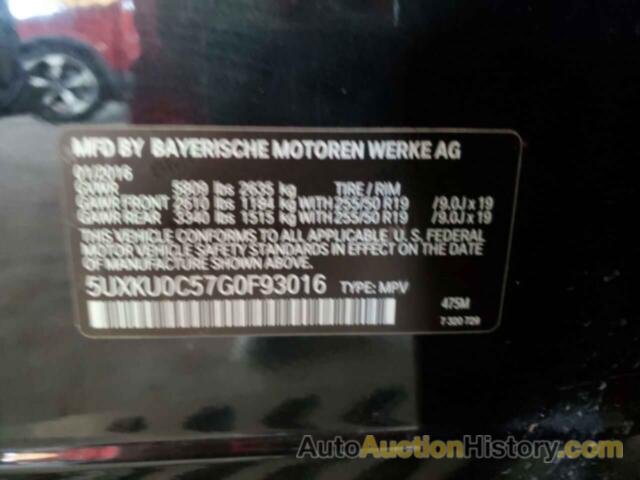 BMW X6 SDRIVE35I, 5UXKU0C57G0F93016
