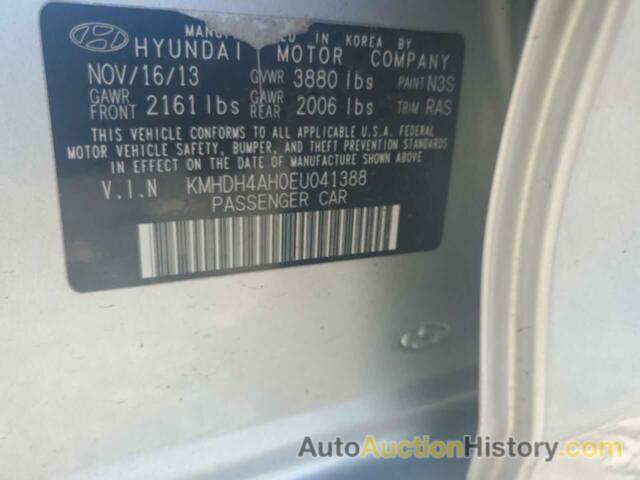 HYUNDAI ELANTRA SE, KMHDH4AH0EU041388