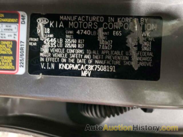 KIA SPORTAGE LX, KNDPMCAC8K7508191