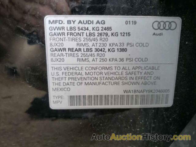 AUDI Q5 PREMIUM PLUS, WA1BNAFY9K2046005