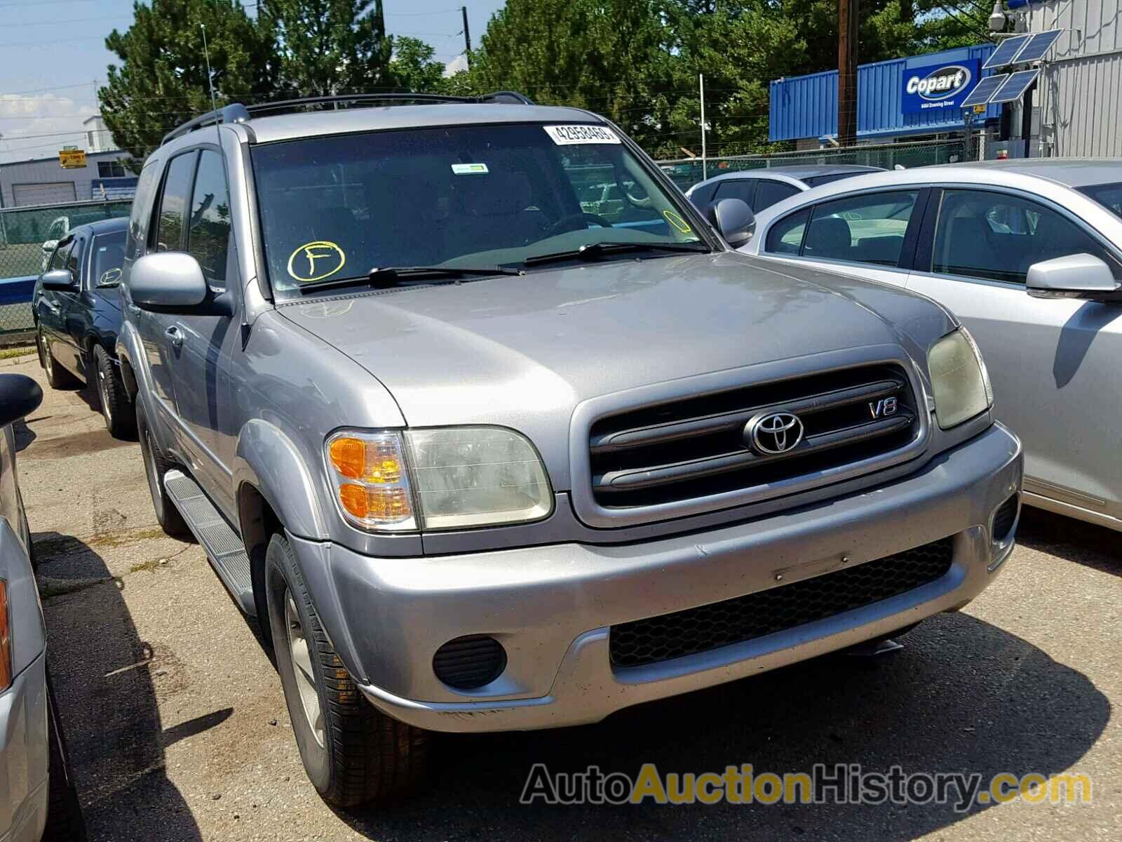 2002 TOYOTA SEQUOIA SR5, 5TDBT44A12S104006