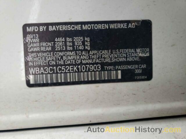 BMW 3 SERIES I SULEV, WBA3C1C52EK107903
