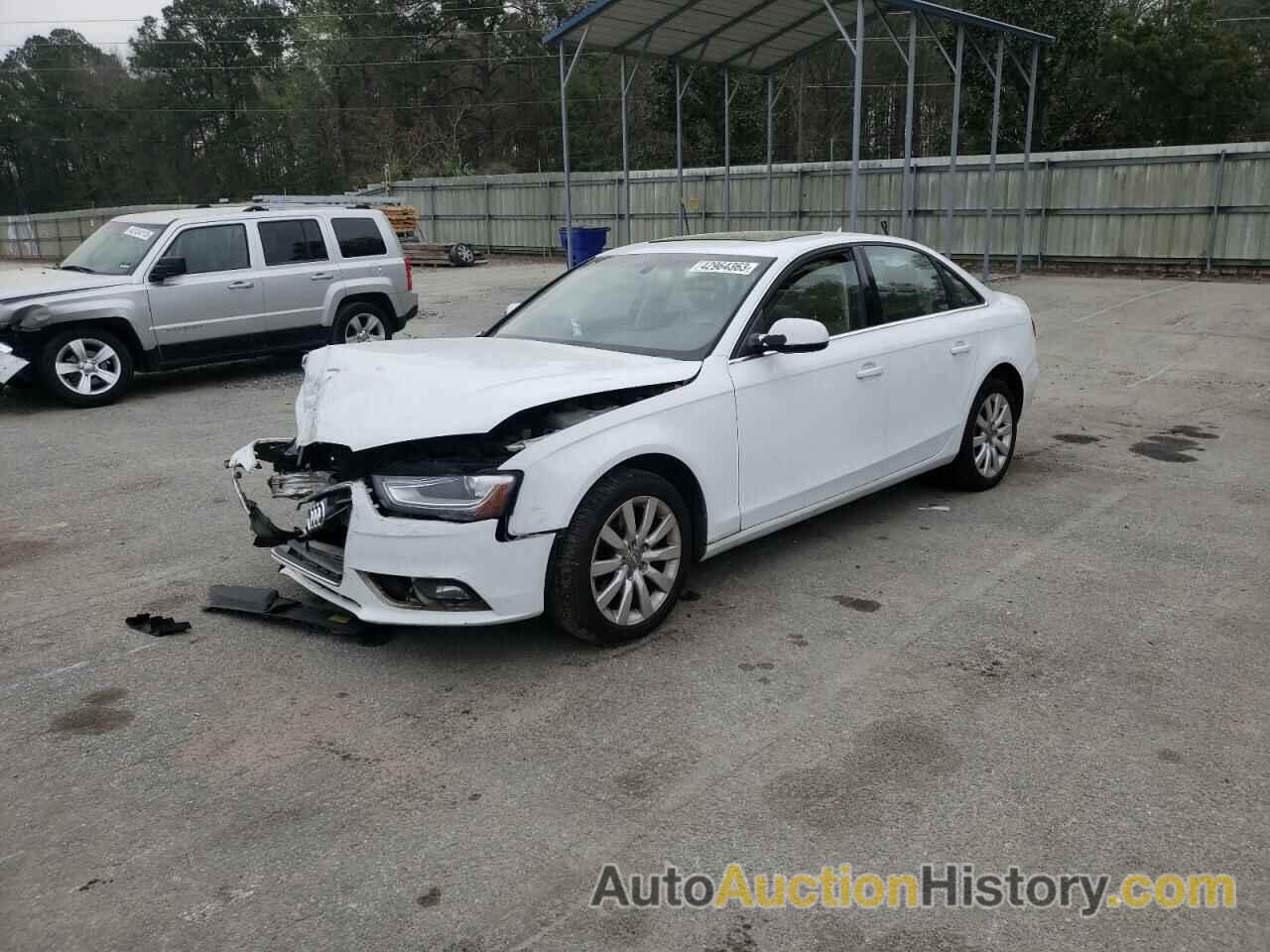 2013 AUDI A4 PREMIUM, WAUBFAFL5DN026436