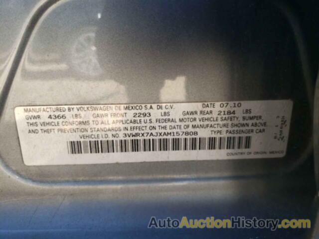 VOLKSWAGEN JETTA SE, 3VWRX7AJXAM157808