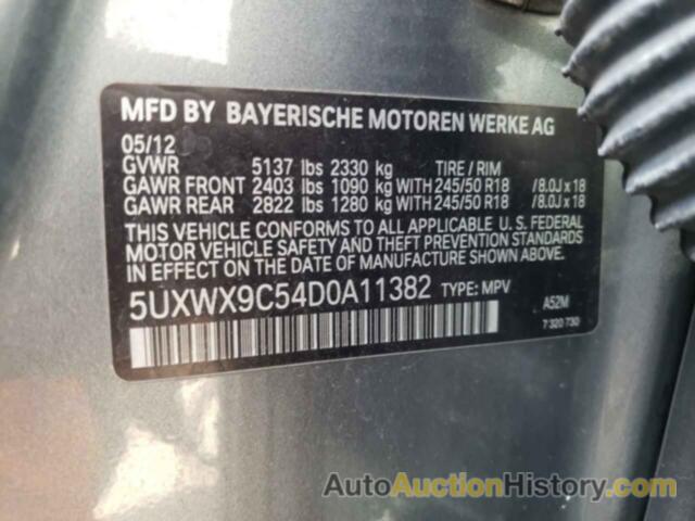 BMW X3 XDRIVE28I, 5UXWX9C54D0A11382