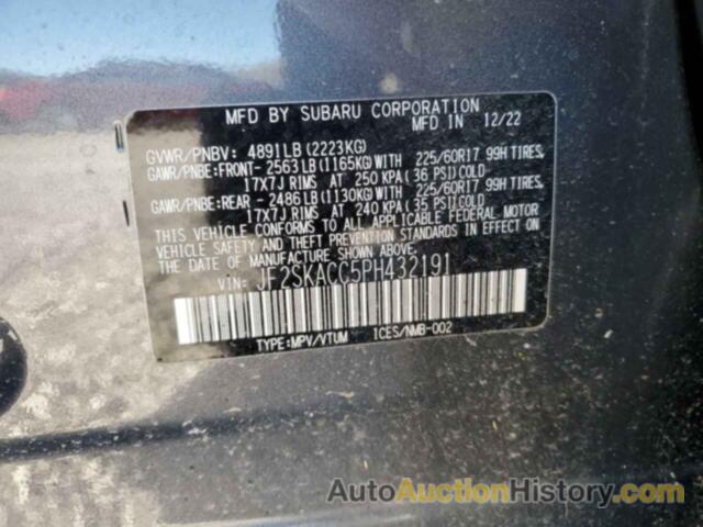 SUBARU FORESTER, JF2SKACC5PH432191