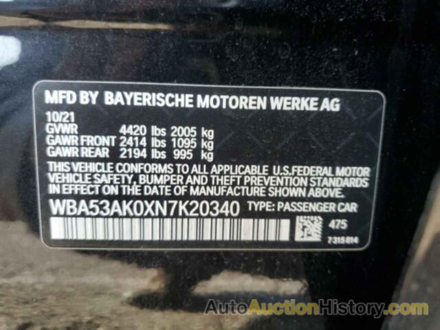BMW 2 SERIES, WBA53AK0XN7K20340