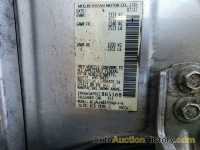 NISSAN MAXIMA S, 1N4AA5AP6CC865168