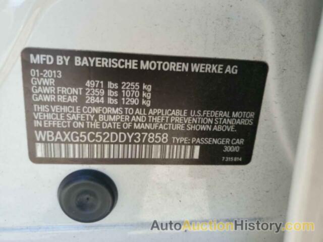 BMW 5 SERIES I, WBAXG5C52DDY37858