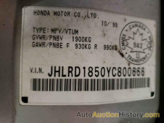 HONDA CRV EX, JHLRD1850YC800666