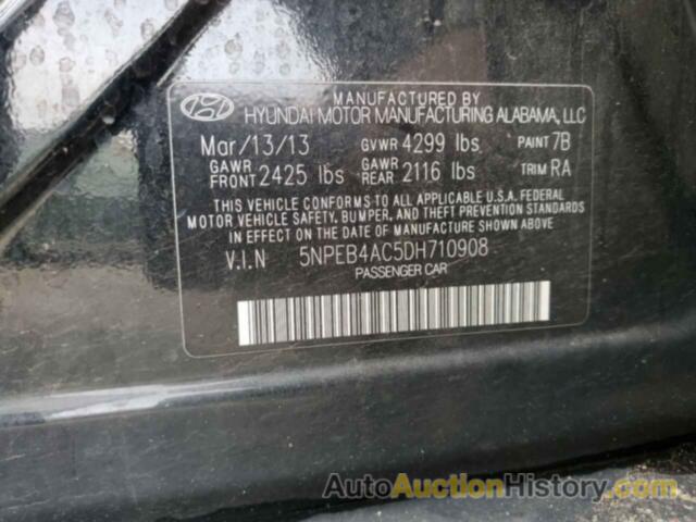 HYUNDAI SONATA GLS, 5NPEB4AC5DH710908