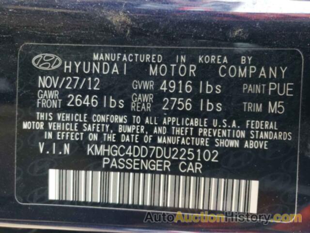 HYUNDAI GENESIS 3.8L, KMHGC4DD7DU225102