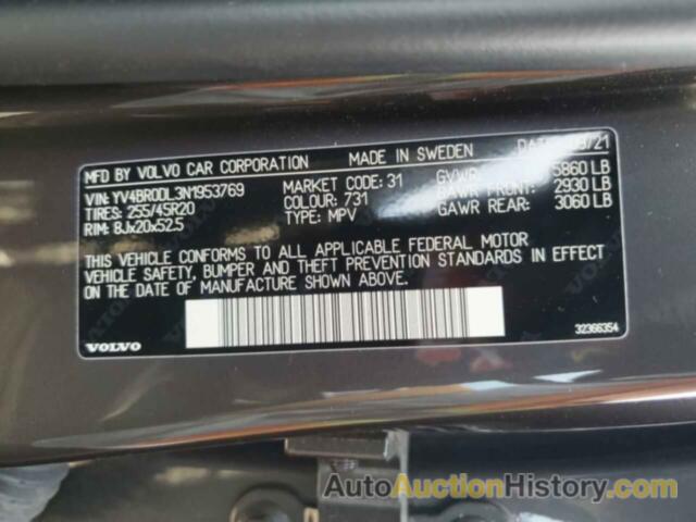 VOLVO XC60 T8 RE T8 RECHARGE INSCRIPTION, YV4BR0DL3N1953769