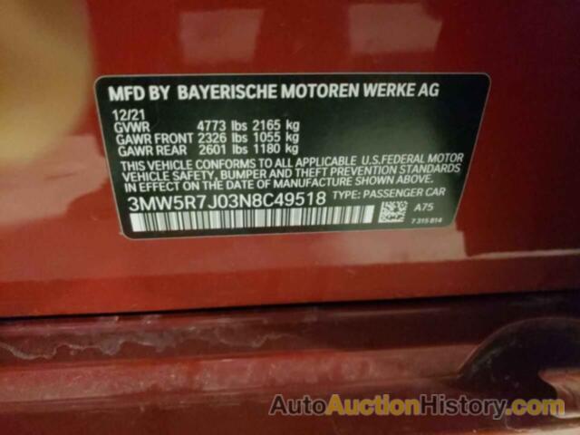 BMW 3 SERIES, 3MW5R7J03N8C49518