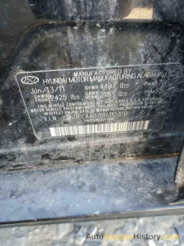 HYUNDAI SONATA SE, 5NPEC4AB7BH315551