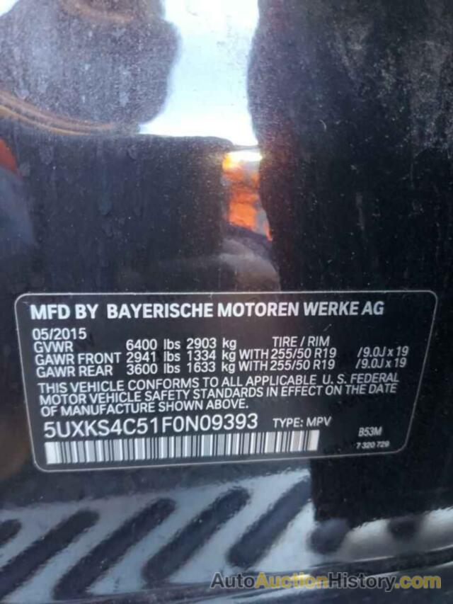 BMW X5 XDRIVE35D, 5UXKS4C51F0N09393