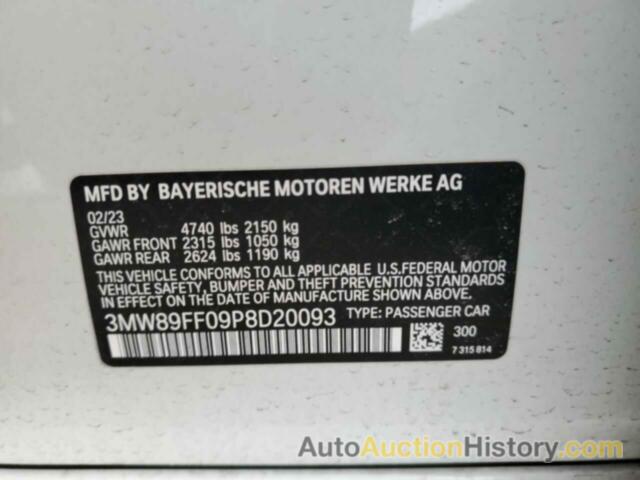BMW 3 SERIES, 3MW89FF09P8D20093