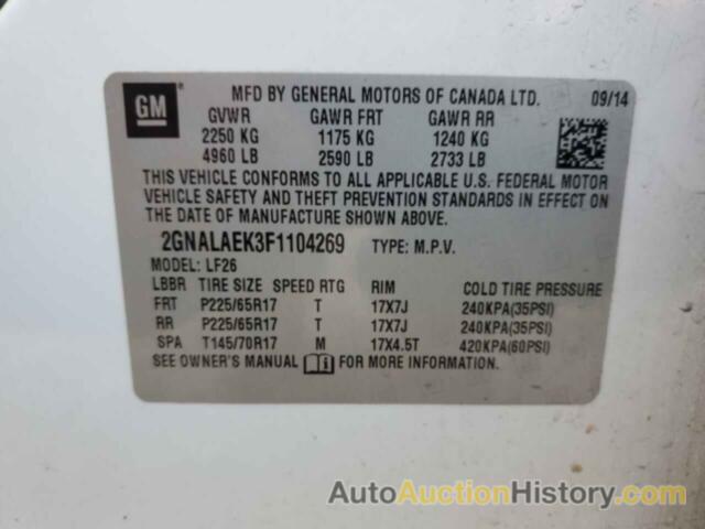 CHEVROLET EQUINOX LS, 2GNALAEK3F1104269