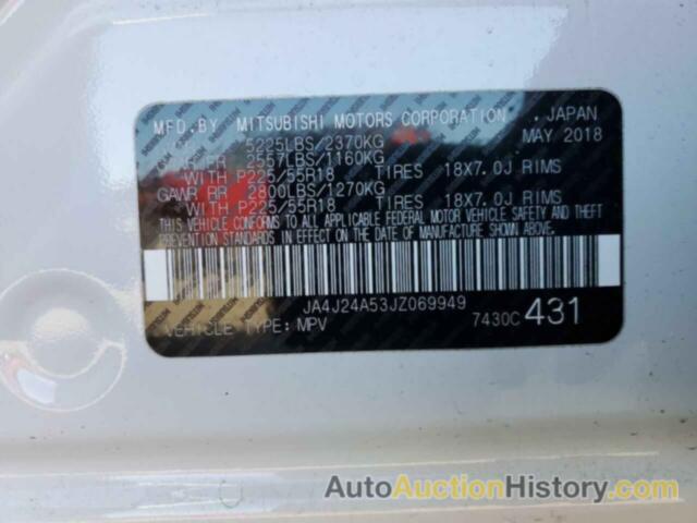 MITSUBISHI OUTLANDER SE, JA4J24A53JZ069949