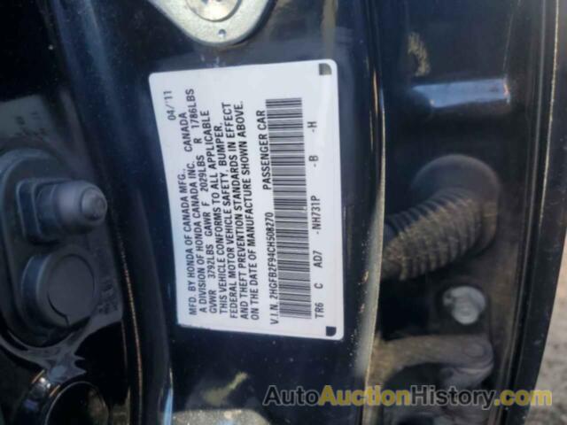 HONDA CIVIC EXL, 2HGFB2F94CH508270