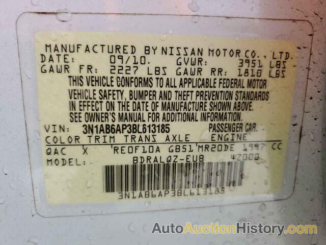 NISSAN SENTRA 2.0, 3N1AB6AP3BL613185